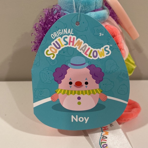 Squishmallow Noy the Blobfish Clown Crossover 3.5” NWT - Picture 3 of 4